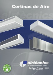 Tarifa precios Cortinas de Aire 2022 R0